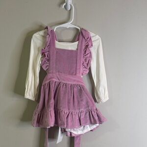Well Dressed Wolf Lavender Ruffled Dress nwt 2T with omi jo under shirt